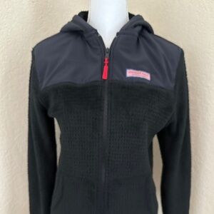 Vineyard Vines Fleece Full-Zip Hoodie XS Navy
